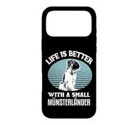 Carcasa para iPhone 17 Pro MAX Life is Better with a Kleine Münsterländer Hundehalter