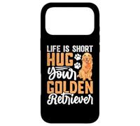 Carcasa para iPhone 17 Pro MAX Life Is Short Hug Your Golden Retriever