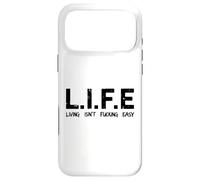 Carcasa para iPhone 17 Pro MAX Life Living Isn'T Fucking Easy Funny Acrónimo Sarcástico