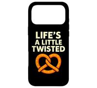 Carcasa para iPhone 17 Pro MAX Life'S a Little Twisted Funny Pretzel Juego de Palabras