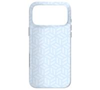 Carcasa para iPhone 17 Pro MAX Light Blue Cubes Geometric Optical Illusion Tranquil Pattern