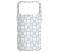 Carcasa para iPhone 17 Pro MAX Light Grey Silver Circle Rounded Bubble Nordic Pattern