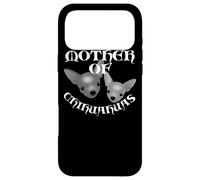Carcasa para iPhone 17 Pro MAX Linda Madre DE Cachorro Chihuahuas | Texto Blanco DISEÑADO