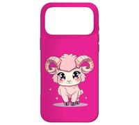 Carcasa para iPhone 17 Pro MAX Lindo Aries Zodiac Ram - Adorable Animal astrología en Rosa