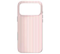 Carcasa para iPhone 17 Pro MAX Lindo Blush Pink Stripes Vertical Líneas Patrón Minimalista