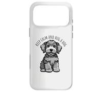 Carcasa para iPhone 17 Pro MAX Lindo Dibujo Animado de Keep Calm and Hug a Dog