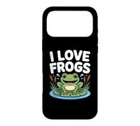 Carcasa para iPhone 17 Pro MAX Lindo Dibujo de Ranas con Dibujos Animados de I Love Frogs
