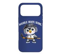 Carcasa para iPhone 17 Pro MAX Lindo diseño de la puntuación del patín del Jugador del Hockey del pingüino