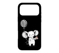 Carcasa para iPhone 17 Pro MAX Lindo Elefante Pastel Globo Celebración Sketch