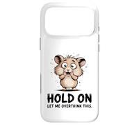 Carcasa para iPhone 17 Pro MAX Lindo hámster nervioso Divertido Pensamiento excesivo