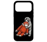 Carcasa para iPhone 17 Pro MAX Lindo Mono bebé zoológico Llamado ponche Adorable orangután Relleno