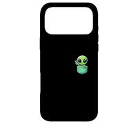 Carcasa para iPhone 17 Pro MAX Lindo Pequeño Alien En Bolsillo Universo UFO Bebé Monstruo