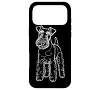 Carcasa para iPhone 17 Pro MAX Line Art Wire Fox Terrier Wire Hair Fox