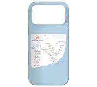 Carcasa para iPhone 17 Pro MAX Lisbon Portugal Subway Train Railway - Souvenir Route Map