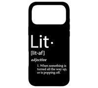 Carcasa para iPhone 17 Pro MAX Lit Definition Funny Lit Meme Definition Christmas Party Lit