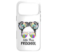 Carcasa para iPhone 17 Pro MAX Little Miss - Gafas de Sol Estilo moño desordenado para Preescolar, teñido Anudado