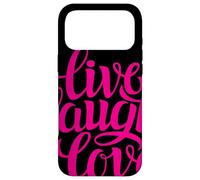 Carcasa para iPhone 17 Pro MAX Live Laugh Love tee Shirts, Inspiration Cool Quotes Graphic