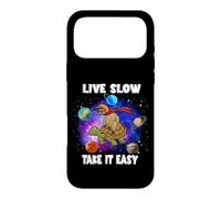 Carcasa para iPhone 17 Pro MAX Live Slow Take It Easy Turtle Sloth Funny Sloths Turtles