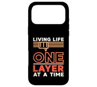 Carcasa para iPhone 17 Pro MAX Living Life One Layer At a Time Propietario de Impresora 3D de impresión 3D
