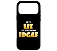 Carcasa para iPhone 17 Pro MAX Liz Joke Idgaf Meme Funny Halloween Decorations Elizabeth