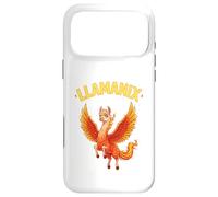 Carcasa para iPhone 17 Pro MAX Llama Fénix Híbrido Flaming Wings Fantasía Criatura