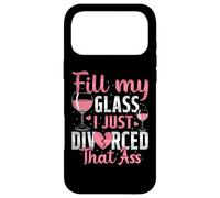 Carcasa para iPhone 17 Pro MAX Llena mi Vaso, Acabo de divorciarme, Divertida Fiesta de Divorcio para Mujeres