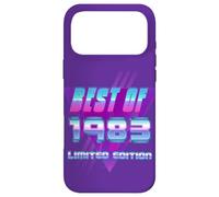 Carcasa para iPhone 17 Pro MAX Lo Mejor de 1983 Bday Party Celebration Vintage 80's Art Design