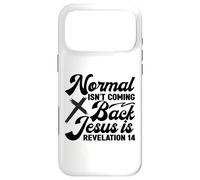 Carcasa para iPhone 17 Pro MAX Lo Normal no es Volver Jesús es, Cristiano, Amor en la fe