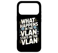 Carcasa para iPhone 17 Pro MAX Lo Que Sucede en la VLAN permanece en la VLAN Funny VLAN