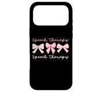 Carcasa para iPhone 17 Pro MAX Logopedia Coquette Pink Bows SLP Patología del Habla
