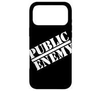 Carcasa para iPhone 17 Pro MAX Logotipo Grande Diagonal del Enemigo público