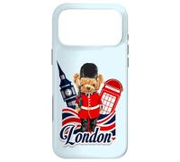 Carcasa para iPhone 17 Pro MAX London Teddy Bear Queen Guard Illustration Graphic Anime
