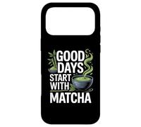Carcasa para iPhone 17 Pro MAX Los Buenos días comienzan con energía Positiva Matcha
