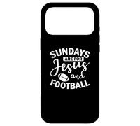 Carcasa para iPhone 17 Pro MAX Los domingos Son para Jesús y Football America