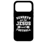 Carcasa para iPhone 17 Pro MAX Los domingos Son para Jesús y Football USA