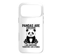Carcasa para iPhone 17 Pro MAX Los Pandas Son Impresionantes Soy Impresionante por lo Tanto, Soy un Panda