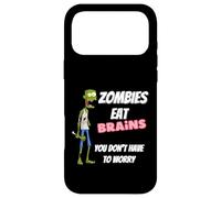Carcasa para iPhone 17 Pro MAX Los Zombis comen Cerebros - Humor de Halloween