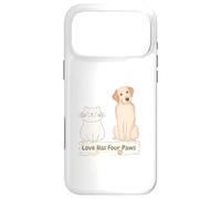 Carcasa para iPhone 17 Pro MAX Love has Four Paws.El Perro y el Gato Tienen Cuatro Patas.