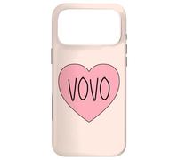 Carcasa para iPhone 17 Pro MAX Love Heart Vovo Portuguesa Grandma Grandmother Simple Vovo