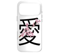 Carcasa para iPhone 17 Pro MAX Love Kanji Symbol & Sakura Flowers Valentine’s Day