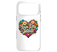 Carcasa para iPhone 17 Pro MAX Love Like Jesus Religious God Faith Groovy Christian Girls