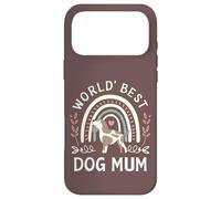 Carcasa para iPhone 17 Pro MAX Love My Pup Colorful Rainbow Supercute, la Mejor mamá para Perros del Mundo