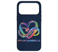 Carcasa para iPhone 17 Pro MAX Love Needs No Words Autismo Concientización Puzzle Corazón Autismo