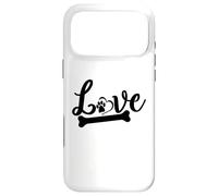 Carcasa para iPhone 17 Pro MAX Love Paw Bone For Dog Lovers Homenaje al Día Nacional del Perro