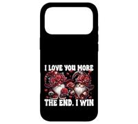 Carcasa para iPhone 17 Pro MAX Love You More The End I Win Floral Rose Flower GNOME Couple