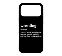 Carcasa para iPhone 17 Pro MAX Lucha Libre Definición Divertida Pretzels Humanos MMA Lucha Luchador