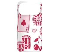 Carcasa para iPhone 17 Pro MAX Lucky Girl Energy Gambling Playing Cards Cherries and Dice