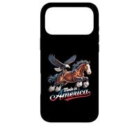 Carcasa para iPhone 17 Pro MAX Ma de I America Patriot Eagle Brown Horse Western Wild
