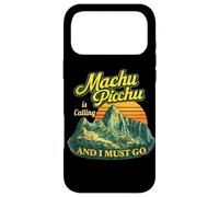 Carcasa para iPhone 17 Pro MAX Machu Picchu Perú Viajes Andes Montañas Puesta del Sol Retro
