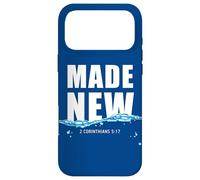 Carcasa para iPhone 17 Pro MAX Made New in Christ Jesus: Christian Faith Baptism 2 Cor 5:17